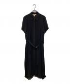 MICHAEL KORSマイケル・コース）の古着「Georgette Belted Shirtdress」｜ブラック