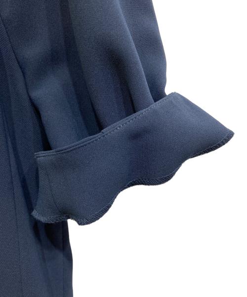 BLUE LABEL CRESTBRIDGE（ブルーレーベルクレストブリッジ）BLUE LABEL CRESTBRIDGE (ブルーレーベルクレストブリッジ) ストレッチダブルクロスワンピース/55J16-161-29 ネイビー サイズ:36の古着・服飾アイテム