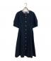 BLUE LABEL CRESTBRIDGE（ブルーレーベルクレストブリッジ）の古着「ストレッチダブルクロスワンピース/55J16-161-29」｜ネイビー