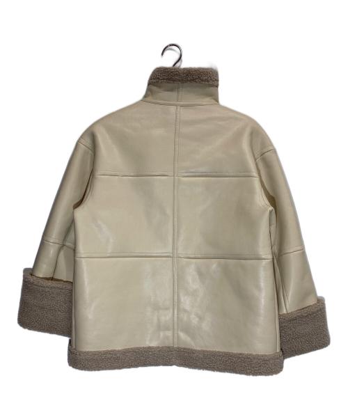heliopole（エリオポール）heliopole (エリオポール) ECO MOUTON JACKET ベージュ サイズ:36の古着・服飾アイテム