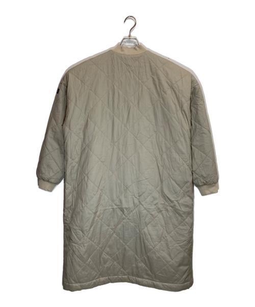 AIGLE（エーグル）AIGLE (エーグル) ウインドストッパー リバーシブルボア ミリタリーキルティングコート ベージュ サイズ:Lの古着・服飾アイテム