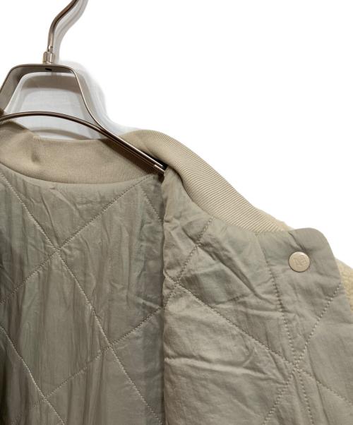 AIGLE（エーグル）AIGLE (エーグル) ウインドストッパー リバーシブルボア ミリタリーキルティングコート ベージュ サイズ:Lの古着・服飾アイテム