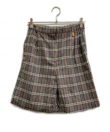 Burberry's（バーバリー）の古着「ノバチェックハーフパンツ」｜グレー