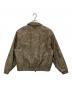 SUPPLIER (サプライヤー) Cross Switching Faux Leather Blouson グレー×ベージュ サイズ:M：15000円