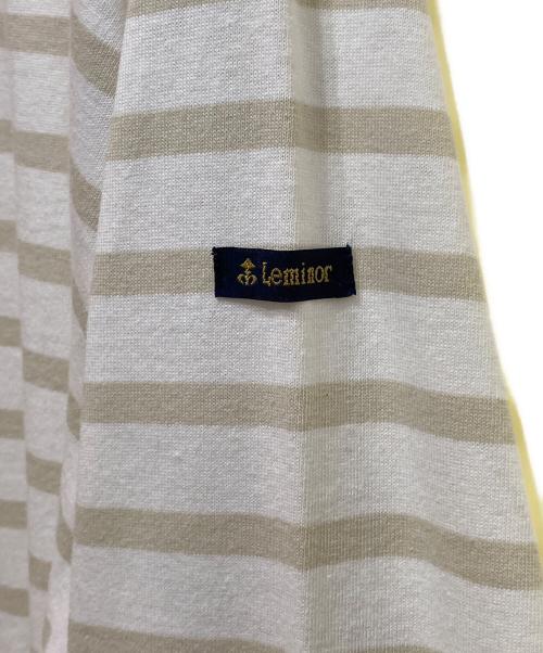 Le minor（ルミノア）Le minor (ルミノア) JOURNAL STANDARD (ジャーナルスタンダード) 別注バスクシャツ ベージュ×ホワイト サイズ:4の古着・服飾アイテム