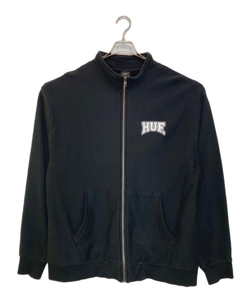 HUF（ハフ）HUF (ハフ) スウェットブルゾン ブラック サイズ:XLの古着・服飾アイテム