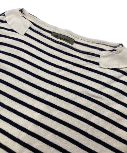 NIGEL CABOURN（ナイジェルケーボン）NIGEL CABOURN (ナイジェルケーボン) バスクシャツ アイボリー×ネイビー サイズ:50の古着・服飾アイテム