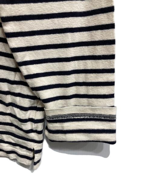 NIGEL CABOURN（ナイジェルケーボン）NIGEL CABOURN (ナイジェルケーボン) バスクシャツ アイボリー×ネイビー サイズ:50の古着・服飾アイテム