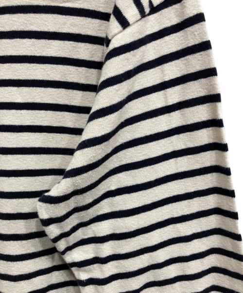 NIGEL CABOURN（ナイジェルケーボン）NIGEL CABOURN (ナイジェルケーボン) バスクシャツ アイボリー×ネイビー サイズ:50の古着・服飾アイテム