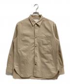STILL BY HANDスティルバイハンド）の古着「起毛ブロードモールスキンシャツ」｜ベージュ