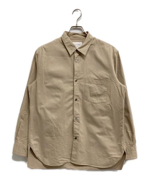 STILL BY HAND（スティルバイハンド）STILL BY HAND (スティルバイハンド) 起毛ブロードモールスキンシャツ ベージュ サイズ:48の古着・服飾アイテム