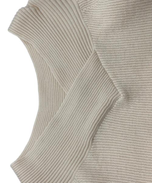 ANAYI（アナイ）ANAYI (アナイ) メリノウール2WAYリブプルオーバー ベージュ サイズ:36の古着・服飾アイテム