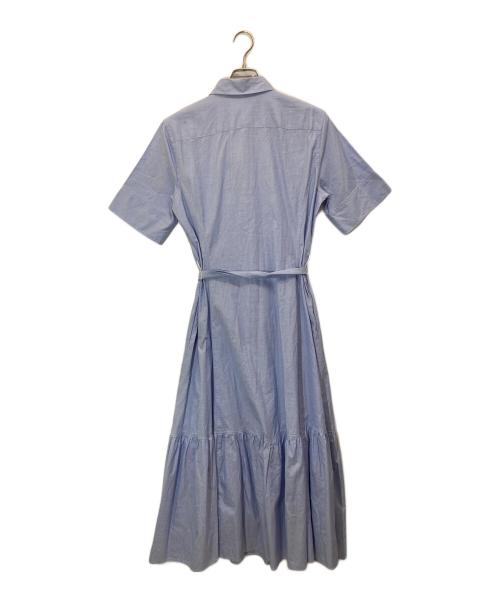 POLO RALPH LAUREN（ポロ・ラルフローレン）POLO RALPH LAUREN (ポロ・ラルフローレン) ティアード コットン シャツドレス ブルー サイズ:10の古着・服飾アイテム