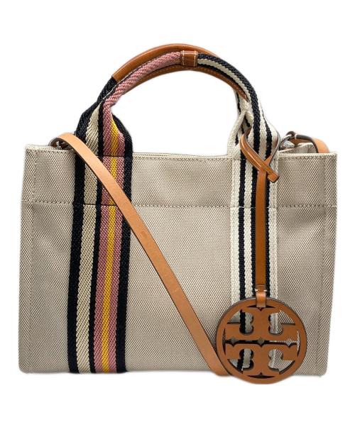 TORY BURCH（トリーバーチ）TORY BURCH (トリーバーチ) MILLER MINI TOTE ベージュの古着・服飾アイテム