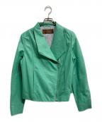BALMAINバルマン）の古着「ラムレザージャケット」｜グリーン