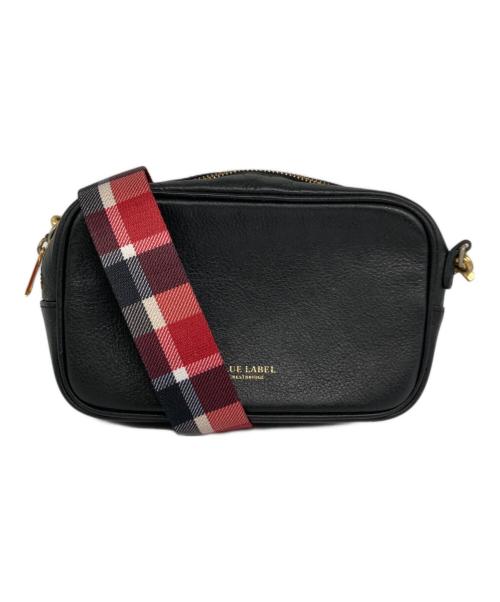 BLUE LABEL CRESTBRIDGE（ブルーレーベルクレストブリッジ）BLUE LABEL CRESTBRIDGE (ブルーレーベルクレストブリッジ) チェックベルトショルダーバッグ/55018-102-09 ブラックの古着・服飾アイテム