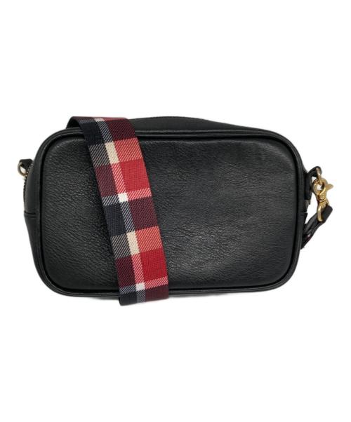 BLUE LABEL CRESTBRIDGE（ブルーレーベルクレストブリッジ）BLUE LABEL CRESTBRIDGE (ブルーレーベルクレストブリッジ) チェックベルトショルダーバッグ/55018-102-09 ブラックの古着・服飾アイテム