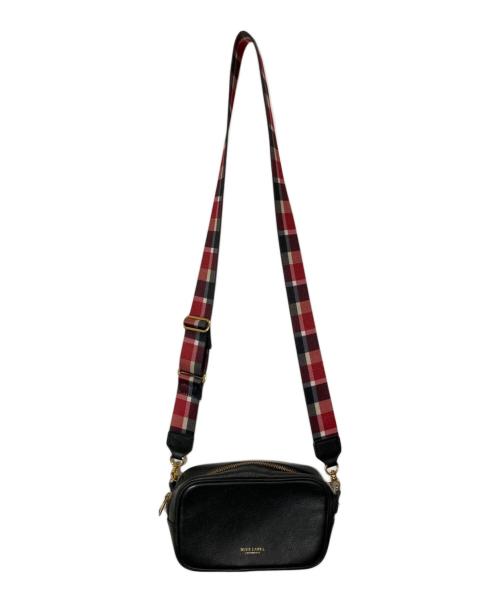 BLUE LABEL CRESTBRIDGE（ブルーレーベルクレストブリッジ）BLUE LABEL CRESTBRIDGE (ブルーレーベルクレストブリッジ) チェックベルトショルダーバッグ/55018-102-09 ブラックの古着・服飾アイテム