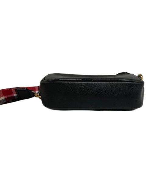 BLUE LABEL CRESTBRIDGE（ブルーレーベルクレストブリッジ）BLUE LABEL CRESTBRIDGE (ブルーレーベルクレストブリッジ) チェックベルトショルダーバッグ/55018-102-09 ブラックの古着・服飾アイテム