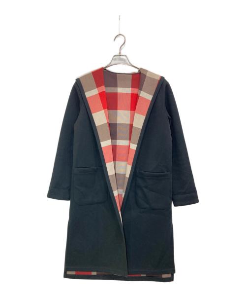 BLUE LABEL CRESTBRIDGE（ブルーレーベルクレストブリッジ）BLUE LABEL CRESTBRIDGE (ブルーレーベルクレストブリッジ) リバーシブルコート ブラック サイズ:28の古着・服飾アイテム