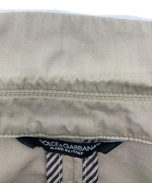 DOLCE & GABBANA（ドルチェ＆ガッバーナ）DOLCE & GABBANA (ドルチェ＆ガッバーナ) コットン2Bジャケット ベージュ サイズ:46の古着・服飾アイテム