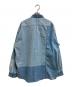 FDMTL (ファンダメンタル) PATCHWORK SHIRT インディゴ サイズ:5：9000円