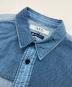 中古・古着 FDMTL (ファンダメンタル) PATCHWORK SHIRT インディゴ サイズ:5：9000円