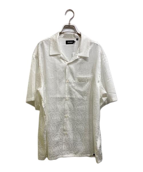 X-LARGE（エクストララージ）X-LARGE (エクストララージ) HAZE TAG JACQUARD S/S SHIRT ホワイト サイズ:XLの古着・服飾アイテム