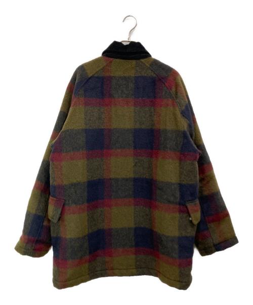 Carhartt WIP（カーハート ワークインプログレス）CARHARTT WIP (カーハート ワークインプログレス) BECKLEY COAT レッド×カーキ サイズ:Mの古着・服飾アイテム