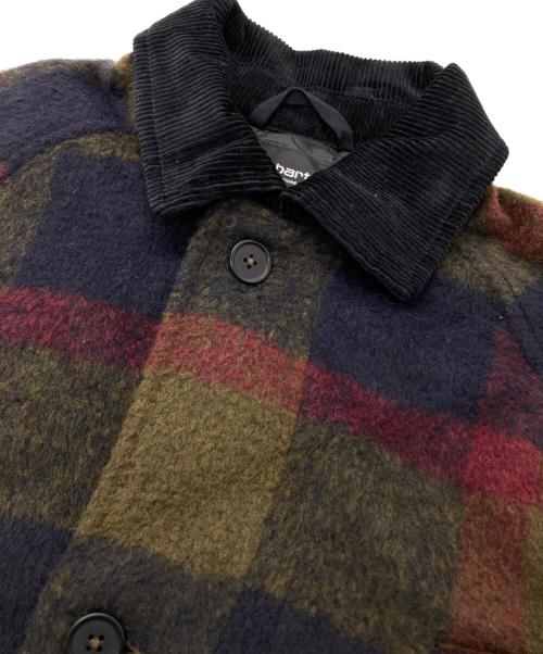 Carhartt WIP（カーハート ワークインプログレス）CARHARTT WIP (カーハート ワークインプログレス) BECKLEY COAT レッド×カーキ サイズ:Mの古着・服飾アイテム