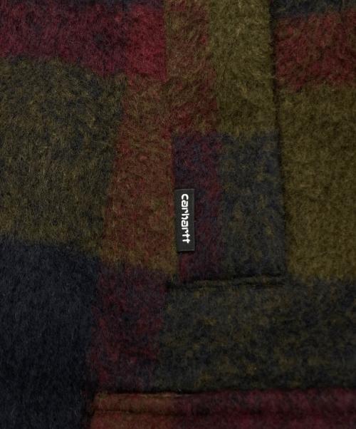 Carhartt WIP（カーハート ワークインプログレス）CARHARTT WIP (カーハート ワークインプログレス) BECKLEY COAT レッド×カーキ サイズ:Mの古着・服飾アイテム