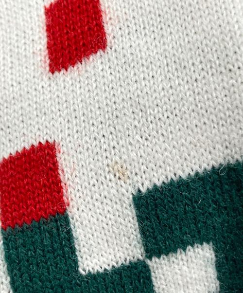 COMME des GARCONS SHIRT（コムデギャルソンシャツ）COMME des GARCONS SHIRT (コムデギャルソンシャツ) invaderグラフィック ニット グレー サイズ:Lの古着・服飾アイテム