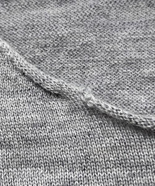 COMME des GARCONS SHIRT（コムデギャルソンシャツ）COMME des GARCONS SHIRT (コムデギャルソンシャツ) invaderグラフィック ニット グレー サイズ:Lの古着・服飾アイテム