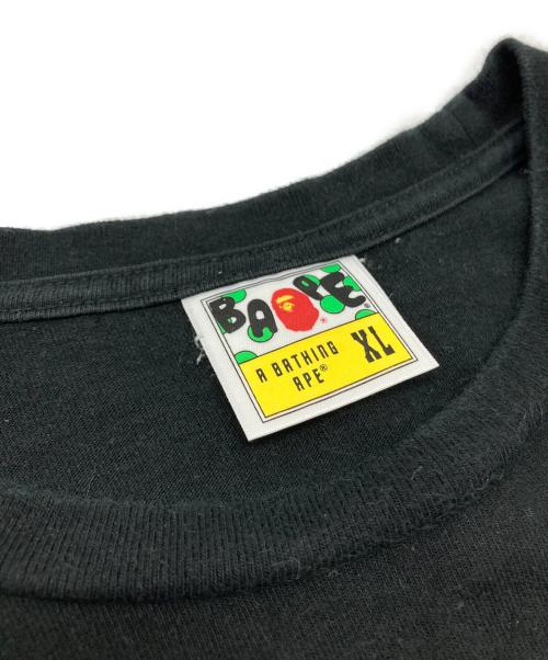 A BATHING APE（ア ベイシング エイプ）A BATHING APE (ア ベイシング エイプ) プリントTシャツ/001TEG201030X ブラック サイズ:XLの古着・服飾アイテム