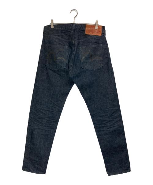 EVISU（エヴィス）EVISU (エヴィス) 黒カモメペイントデニムパンツ インディゴ サイズ:W36の古着・服飾アイテム