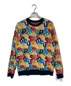 SUPREMEシュプリーム）の古着「Scatter Text Crewneck」｜マルチカラー