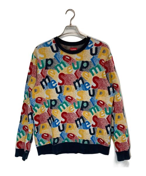 SUPREME（シュプリーム）Supreme (シュプリーム) Scatter Text Crewneck マルチカラー サイズ:Mの古着・服飾アイテム