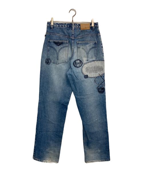 PHAT FARM（ファットファーム）PHAT FARM (ファットファーム) パッチワークデニム インディゴ サイズ:32の古着・服飾アイテム
