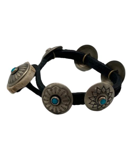 YUKETEN（ユケテン）YUKETEN (ユケテン) コンチョブレスレット ブラックの古着・服飾アイテム