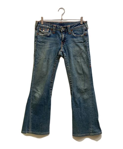 TRUE RELIGION（トゥルー レリジョン）TRUE RELIGION (トゥルー レリジョン) JOEY フレアデニムパンツ ブルー サイズ:31の古着・服飾アイテム