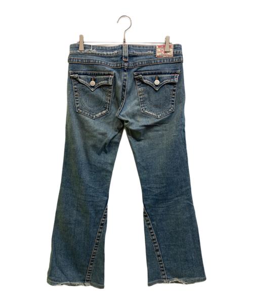 TRUE RELIGION（トゥルー レリジョン）TRUE RELIGION (トゥルー レリジョン) JOEY フレアデニムパンツ ブルー サイズ:31の古着・服飾アイテム