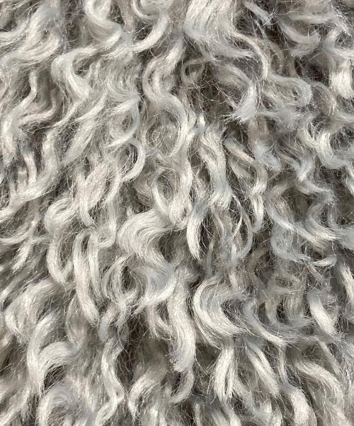 THREE DOTS（スリードッツ）THREE DOTS (スリードッツ) Wavy fur short gilet グレー サイズ:Sの古着・服飾アイテム