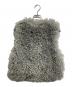 THREE DOTS (スリードッツ) Wavy fur short gilet グレー サイズ:S：15000円