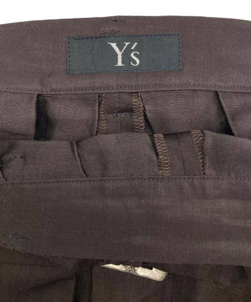 Y's（ワイズ）Y's (ワイズ) リネンレーヨンオールドスカート ブラウン サイズ:下記参照の古着・服飾アイテム