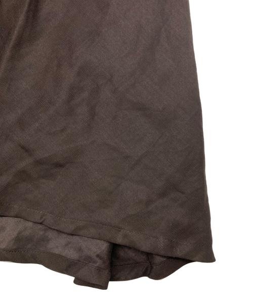 Y's（ワイズ）Y's (ワイズ) リネンレーヨンオールドスカート ブラウン サイズ:下記参照の古着・服飾アイテム