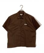 Engineered Garmentsエンジニアドガーメンツ）の古着「S/S WORK SHIRT - PC Poplin」｜ブラウン