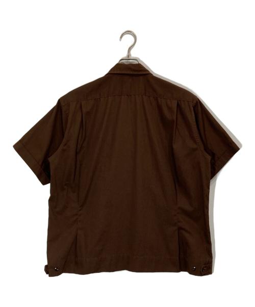 Engineered Garments（エンジニアドガーメンツ）Engineered Garments (エンジニアド ガーメンツ) S/S WORK SHIRT - PC Poplin ブラウン サイズ:Mの古着・服飾アイテム