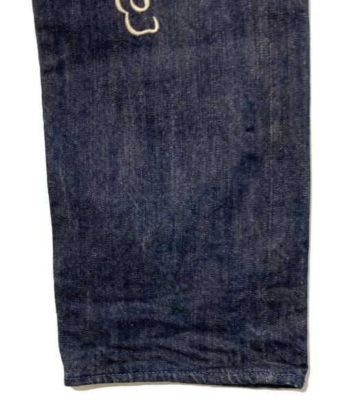 YAMANE（ヤマネ）YAMANE (ヤマネ) 1926刺繍デニムパンツ インディゴ サイズ:30の古着・服飾アイテム