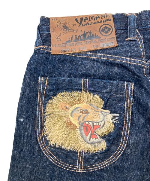 YAMANE（ヤマネ）YAMANE (ヤマネ) 1926刺繍デニムパンツ インディゴ サイズ:30の古着・服飾アイテム