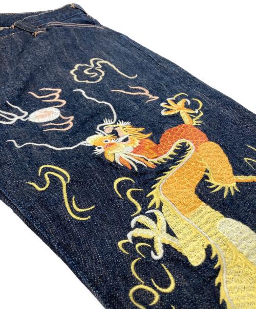 YAMANE（ヤマネ）YAMANE (ヤマネ) 1926刺繍デニムパンツ インディゴ サイズ:30の古着・服飾アイテム